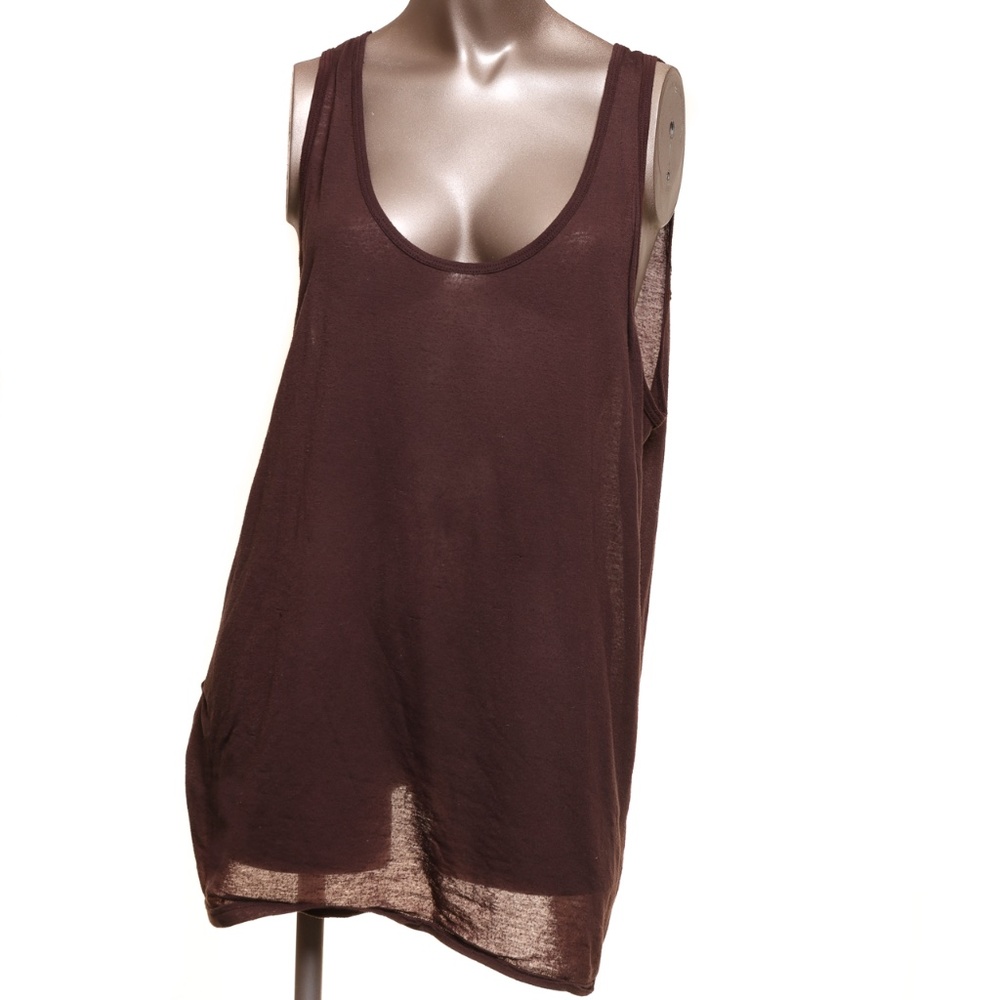Cute see through American Apparel maroon tank L
